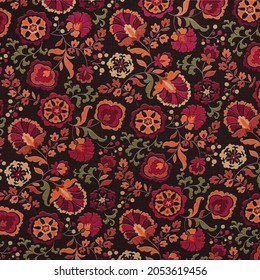 mughal motif ornament pattern multi color background