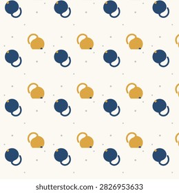 Mughal Paisley Seamless Pattern Bold Flat Illustration Vector