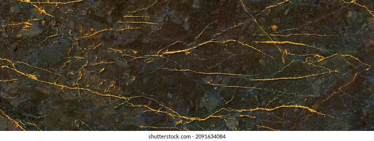 Multi Color Golden Vines Marble Texture Or Abstract Background. Onyx Marble In Multi Color Vines Glass Effect Texture Feels Natural Figure Natural Marble. The Colorful Of The Drops Color On The Marbel