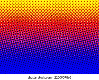 Multi Color Gradient Comic Background For Cover