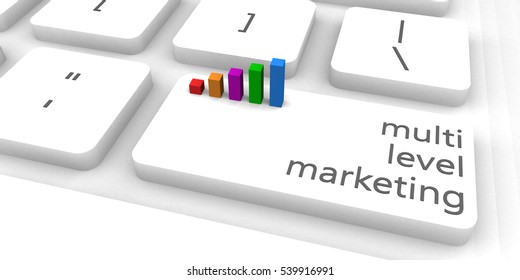 Multi Level Marketing or MLM as Concept 3D Render