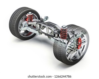 Multi Link Rear Generic Car Suspension Stock Illustration 1266244786 ...