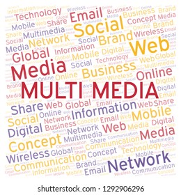 Multi Media word cloud.
