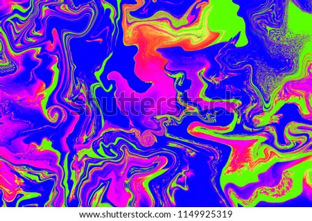 Multicolor digital background made of interweaving curved shapes looks like of semiprecious stone. Illustration
