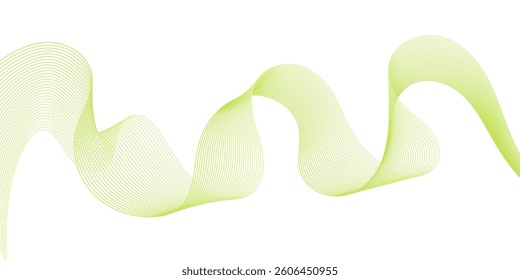 Multicolor gradient wave lines vector background, twisted curve lines and blend effect, frequency sound wave lines, 3d contour line patterned background illustration.	