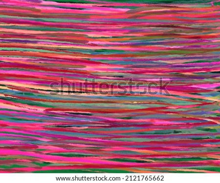 Multicolor layer of messy lines pattern, Handmade surreal abstract pattern illsutration  