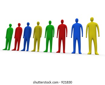 Multicolor People 1 Stock Illustration 921830 | Shutterstock