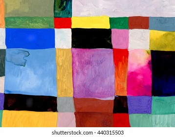 Multicolor rectangular, background. Painting