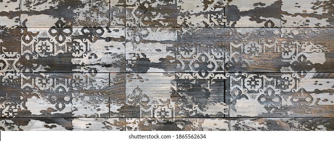 Multicolor Rustic Digital Wall Tile Decor For interior Home or Rustic Ceramic wall tile Design, Heavily Mixed Wall Art Decor For Home, wallpaper, linoleum, textile, background.