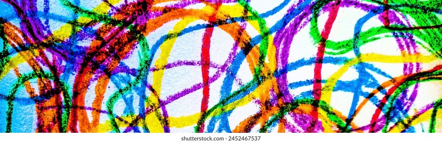 Multicolor Squiggle Drawind Designs Squiggly Design Art Children Dirty Print Textured Backdrop Creative Drawing Sketch Pencil Hand Drawn Backdrop Ink Abstract Print Pastel Free Hand