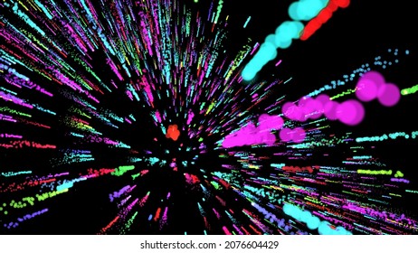 multicolored abstract background. movement of colored rays