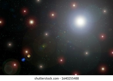 multicolored abstract fantasy outer space background