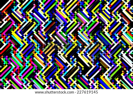 Multicolor splatter textured criss-cross pattern Vector Image