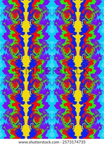 Multicolored abstract seamless background image alternating in waves. seamless pattern with colorful flowers
