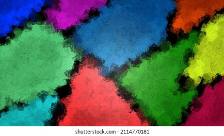 Multicolored background wallpaper. Oil painting illustration in 8K resolution.