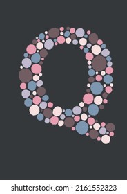 Multicolored balls, dots, balls and circles come together to create a fun, interesting font. Use in printing.