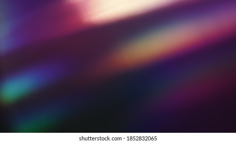 Multicolored Film Burn Light Photo Overlay, Using Screen Mode, Abstract Background, Rainbow Lens Leaks Prism Colors, Trend Design, Creative Defocused Effect