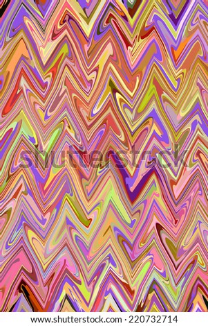 Multicolored kaleidoscopic abstract with tropical triangular motif