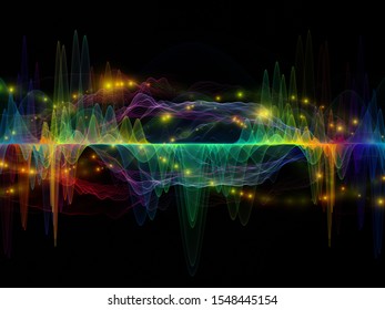 Multicolored Oscillation Optical Flow Series Background Stock 