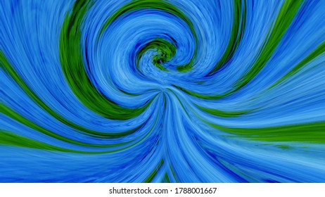 Multi-Colored Swirl Into A Focal Point