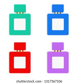 Perfume Bottle Mens Perfume Cologne Blue Stock Vector (Royalty Free ...