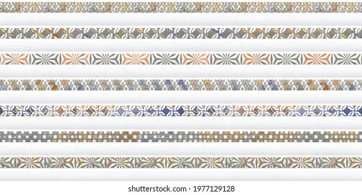 Multicolour digital wall tiles design for interior abstract home decor used ceramic wall tile background texture