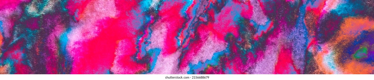 Multicolour Print Rock. Tie Dye Seamless. Colorful Dirty Art Paint. 2019 Design Pattern. Geometric Watercolour Print. Multi Illustration. Ink Distress.