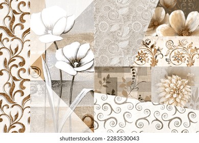 Multicolour Rustic Digital Wall Tile Decor For interior Home or Rustic Ceramic wall tile Design, Heavily Mixed Wall Art Decor For Home, wallpaper, linoleum, textile, background.