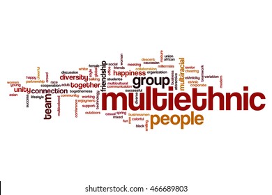 Multiethnic word cloud concept