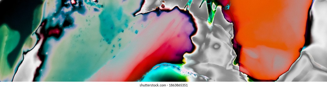 Multilayer Splash.   Glassy Silvery Backdrop. Closeup Gray Wallpaper. Holographic Multilayer Splash.  Smoke Iridescent Artwork.  Holographic Rainbow Illustration. - Shutterstock ID 1863865351