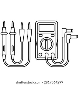 Multimeter electrical tester digital instrument device equipment electronics measurement tool technology maintenance repair hardware voltage current resistance