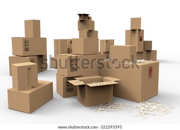 cardboard packing boxes