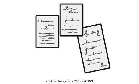 Multiple Handwritten Notes for Organization