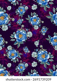multiple shades background texture botanical bkue flowers beautiful 