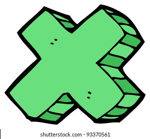 Multiplication Symbol Cartoon