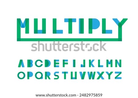 Multiply Alphabet It has dimensions to create a new perspective, only 2 colors but looks good.