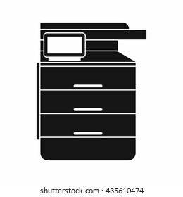 Multipurpose Device, Fax, Copier And Scanner Icon. Photocopier Sign