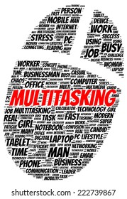Multitasking Word Cloud Shape Concept Stock Illustration 222739867 ...