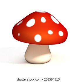 mushroom 3d illustration