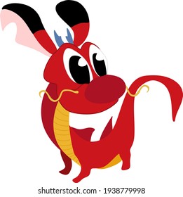 Mushu Dragon Vector Of Mulan Animation
