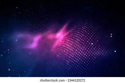 Music abstract background blue. Equalizer for music, showing sound waves with music waves, music background equalizer concept.