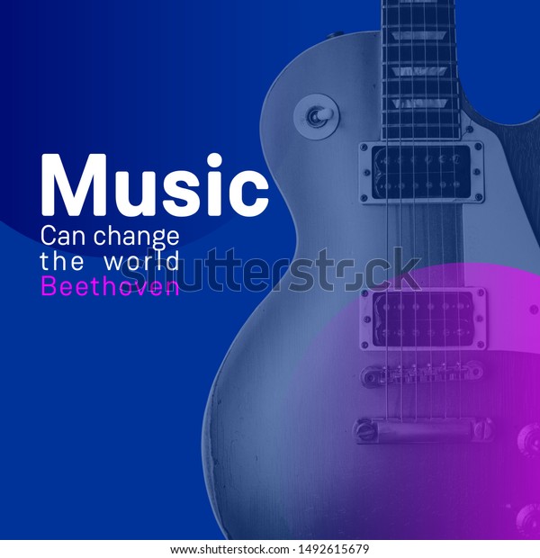 Music Can Change World Stock Illustration 1492615679