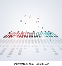 Music Equalizer Background For Active Nighttime Party
