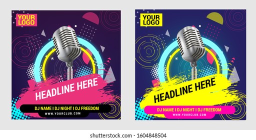 Music Flyer Template for Music Party - Powered by Shutterstock