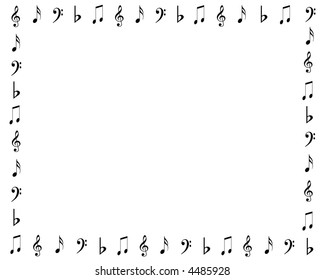 12,142 Music notes border Images, Stock Photos & Vectors | Shutterstock