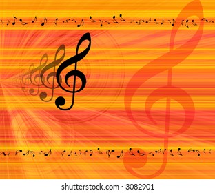 Music notes background
