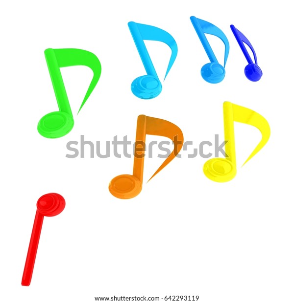 Music Notes Background 3d Illustration Stock Illustration 642293119 ...