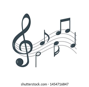 Background Music Note Stock Vector (Royalty Free) 119575963