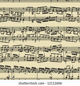 music notes manuscript - seamless wallpaper