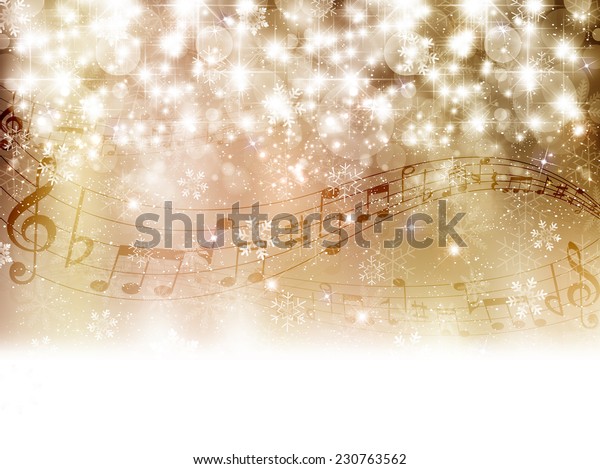 Music Snow Background Stock Illustration 230763562